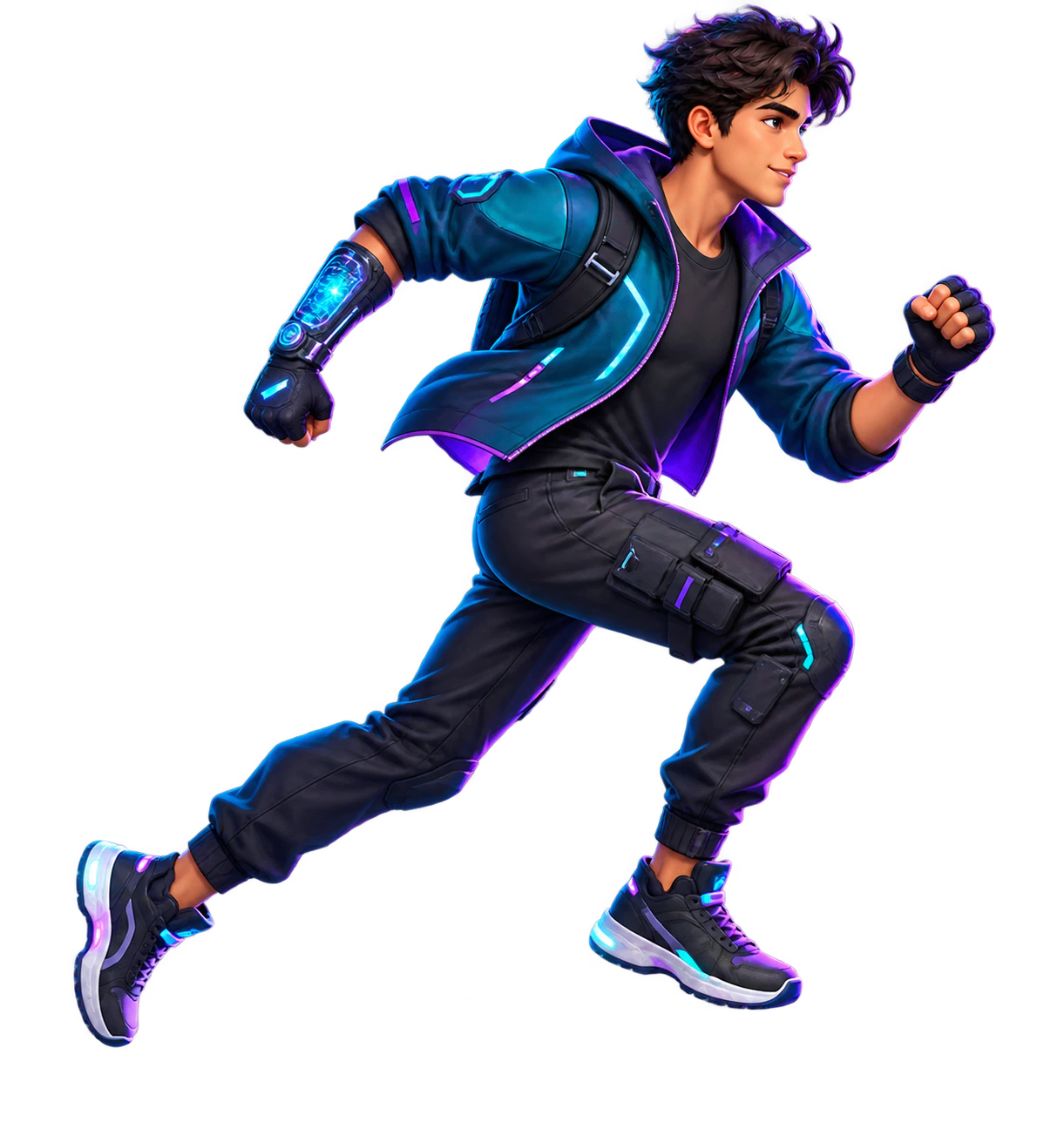 Avatar original de Anthony Quest corriendo hacia el siguiente sistema